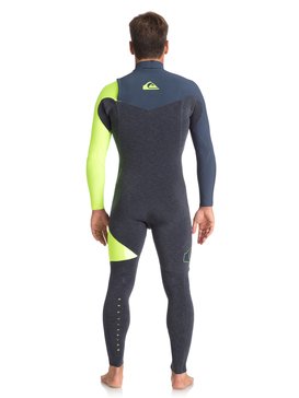 quiksilver, Гидрокостюм без молнии 3/2mm Highline Series, HEATHER SLATE/ SLATE/ SAFETY Y (xkbg) 3/2mm Highline Series - Zipperless Wetsuit for Men EQYW103050