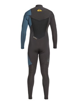 quiksilver, 3/2mm Highline Plus - Traje de surf con cremallera en el pecho, BLACK (kvj0) 3/2mm Highline Plus - Chest Zip Wetsuit EQYW103060