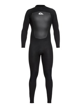 quiksilver, 4/3mm Prologue - Traje de surf con cremallera trasera para Hombre, BLACK (kvj0) 4/3mm Prologue - Back Zip Wetsuit for Men EQYW103067