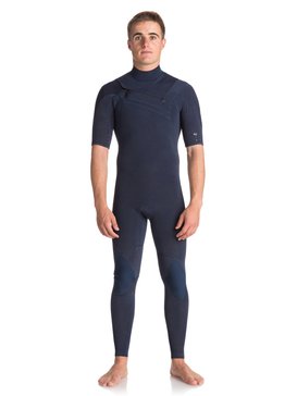 quiksilver, 2mm Quiksilver Originals Monochrome - Short Sleeve Chest Zip Wetsuit, NAVY (bte0) 2mm Quiksilver Originals Monochrome - Short Sleeve Full Wetsuit EQYW303008