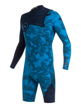 quiksilver, Highline Zipperless 2/2mm - Zipperless Long Sleeve Springsuit, NAVY BLAZER (byj0) Highline Zipperless 2/2mm - Zipperless Long Sleeve Springsuit EQYW403001