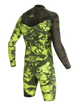 quiksilver, Highline Zipperless 2/2mm - Springsuit sans zip manches longues, GREEN FLASH (gjs0) Highline Zipperless 2/2mm - Zipperless Long Sleeve Springsuit EQYW403001
