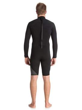 quiksilver, Гидрокостюм с молнией на спине 2/2mm Syncro Series, BLACK/ BLACK/ JET BLACK (xkkk) 2/2mm Syncro Series - Long Sleeve Back Zip Springsuit EQYW403005