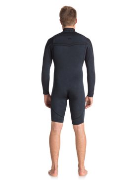 quiksilver, 2/2mm Quiksilver Originals Monochrome - Chest Zip Long Sleeve Springsuit, BLACK (kvj0) 2/2mm Quiksilver Originals Monochrome - Chest Zip Long Sleeve Springsuit EQYW403008