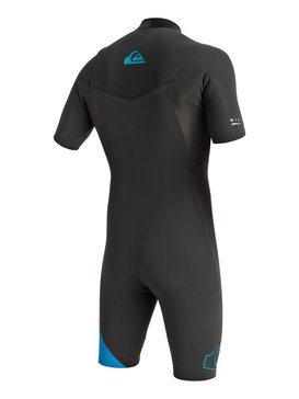quiksilver, Highline Zipperless 2/2mm - Traje de Surf Primavera Sin Cremallera, GRAPHITE/ CYAN (xkkb) Highline Zipperless 2/2mm - Zipperless Springsuit EQYW503000