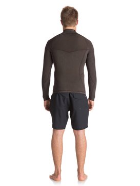 quiksilver, 1.5mm Quiksilver Originals Monochrome - Haut de combinaison de surf, SEAL BROWN (ktq0) 1.5 Quiksilver Originals Monochrome - Wetsuit Top EQYW803010