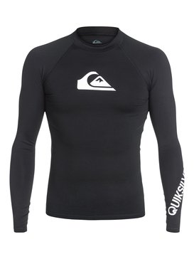 quiksilver, All Time - Langarm UPF 50 Rash Vest für Männer, BLACK (kvd0) All Time - Long Sleeve UPF 50 Rash Vest for Men EQYWR03034