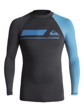quiksilver, Active - Licra de Manga Larga con Protección Solar UPF 50, TARMAC/ CENDRE BLUE (xkkb) Active - Long Sleeve UPF 50 Rash Vest EQYWR03072