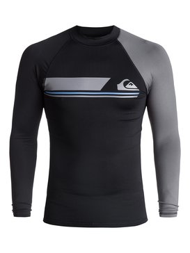 quiksilver, Active - Licra de Manga Larga con Protección Solar UPF 50, BLACK/ IRON GATE (xkkk) Active - Long Sleeve UPF 50 Rash Vest EQYWR03072