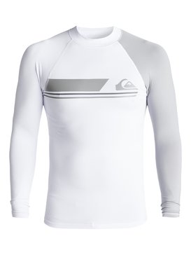 quiksilver, Active - Licra de Manga Larga con Protección Solar UPF 50, WHITE/SLEET (xwws) Active - Long Sleeve UPF 50 Rash Vest EQYWR03072