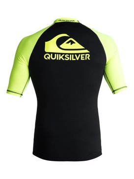 quiksilver, Гидрофутболка с коротким рукавом On Tour UPF 50, SAFETY YELLOW/ BLACK (xggk) On Tour - Short Sleeve UPF 50 Rash Vest for Men EQYWR03075