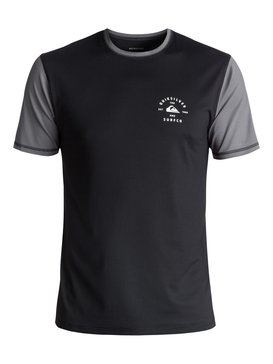 quiksilver, Colour Blocked Surf - Amphibian UPF 50 Surf T-Shirt, BLACK (kvj0) Colour Blocked Surf - Amphibian UPF 50 Surf T-Shirt EQYWR03089