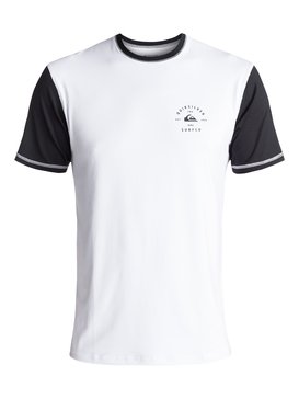 quiksilver, Colour Blocked Surf - Amphibian UPF 50 Surf T-Shirt, WHITE (wbb0) Colour Blocked Surf - Amphibian UPF 50 Surf T-Shirt EQYWR03089
