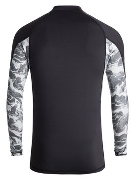 quiksilver, Slash - Licra de Manga Larga con Protección Solar UPF 50, BLACK (kvj0) Slash - Long Sleeve UPF 50 Rash Vest EQYWR03091