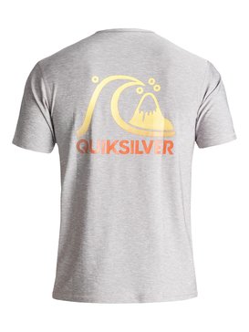 quiksilver, Гидрофутболка Heritage Surf, SILVER SCONCE (szm0) Heritage Surf - Amphibian UPF 50 Surf T-Shirt for Men EQYWR03092