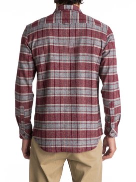quiksilver, River Back Flannel - Chemise à manches longues, POMEGRANITE RIVER BACK (rzg1) River Back Flannel - Long Sleeve Shirt EQYWT03532