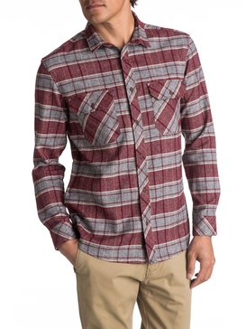 quiksilver, River Back Flannel - Chemise à manches longues, POMEGRANITE RIVER BACK (rzg1) River Back Flannel - Long Sleeve Shirt EQYWT03532