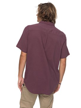 quiksilver, Рубашка с коротким рукавом New Time Box, VINEYARD WINE (rsc0) New Time Box - Short Sleeve Shirt for Men EQYWT03632