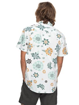 quiksilver, Рубашка с коротким рукавом Sunset Floral, WHITE SUNSET FLORAL SS (wbb6) Sunset Floral - Short Sleeve Shirt for Men EQYWT03634