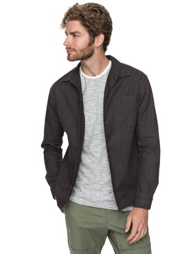 quiksilver, Waikea - Chemise à manches longues pour Homme, TARMAC (kta0) Waikea - Long Sleeve Shirt for Men EQYWT03648