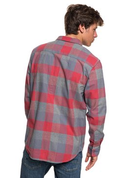quiksilver, Stretch Flannel - Camisa de manga larga resistente al agua para Hombre, STRETCH FLANNEL DUSTY CEDAR (mmr1) Stretch Flannel - Water-Resistant Long Sleeve Shirt for Men EQYWT03693
