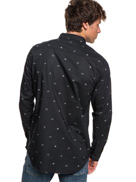 quiksilver, Fuji Mini Motif - Chemise à manches longues pour Homme, TARMAC FUJI MINI MO (kta6) Fuji Mini Motif - Long Sleeve Shirt for Men EQYWT03716