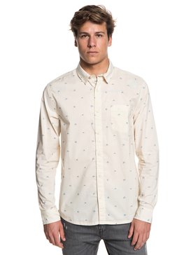 quiksilver, Fuji Mini Motif - Chemise à manches longues pour Homme, BIRCH FUJI MINI MO (wdw6) Fuji Mini Motif - Long Sleeve Shirt for Men EQYWT03716