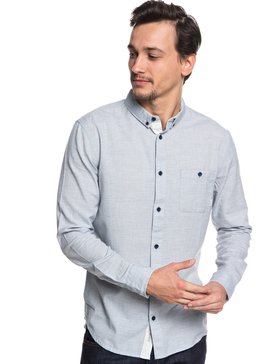 quiksilver, Waterfalls - Long Sleeve Shirt, VINTAGE INDIGO (byl0) Waterfalls - Long Sleeve Shirt EQYWT03725