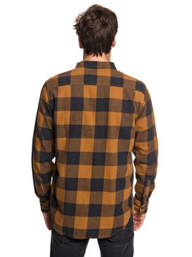 quiksilver, Motherfly Flannel - Chemise à manches longues pour Homme, RUBBER MOTHERFLY CHECK (cpp1) Motherfly Flannel - Long Sleeve Shirt for Men EQYWT03728