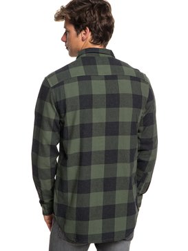 quiksilver, Motherfly Flannel - Chemise à manches longues pour Homme, THYME MOTHERFLY CHECK (cqy1) Motherfly Flannel - Long Sleeve Shirt for Men EQYWT03728
