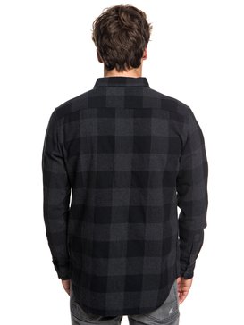 quiksilver, Motherfly Flannel - Chemise à manches longues pour Homme, BLACK MOTHERFLY CHECK (kvj1) Motherfly Flannel - Long Sleeve Shirt for Men EQYWT03728