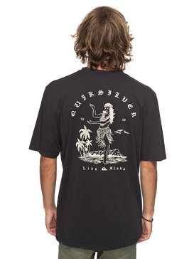 quiksilver, Curve Love - T Shirt col rond pour Homme, TARMAC (kta0) Curve Love - T-Shirt for Men EQYZT04738