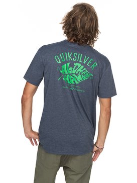 quiksilver, Heather Original Taro - T Shirt col rond pour Homme, NAVY BLAZER HEATHER (byjh) Heather Original Taro - T-Shirt for Men EQYZT04742