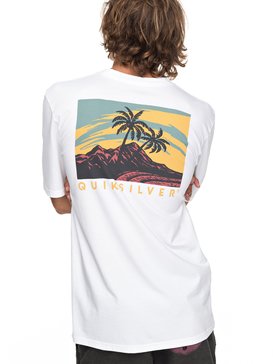 quiksilver, Durable La Rhune - T Shirt col rond pour Homme, WHITE (wbb0) Durable La Rhune - T-Shirt for Men EQYZT04758
