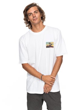 quiksilver, Durable La Rhune - T Shirt col rond pour Homme, WHITE (wbb0) Durable La Rhune - T-Shirt for Men EQYZT04758