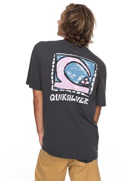 quiksilver, Durable Dens Way - T Shirt col rond pour Homme, TARMAC (kta0) Durable Dens Way - T-Shirt for Men EQYZT04759