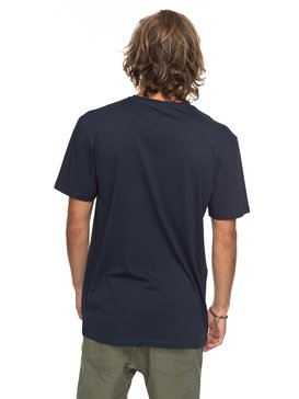 quiksilver, Classic Comp Logo - T Shirt col rond pour Homme, NAVY BLAZER (byj0) Classic Comp Logo - T-Shirt for Men EQYZT04773