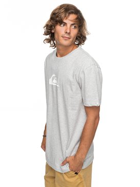 quiksilver, Classic Comp Logo - T Shirt col rond pour Homme, ATHLETIC HEATHER (sgrh) Classic Comp Logo - T-Shirt for Men EQYZT04773