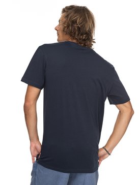 quiksilver, Classic Sayin - T Shirt col rond pour Homme, NAVY BLAZER (byj0) Classic Sayin - T-Shirt for Men EQYZT04776