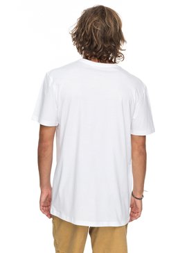 quiksilver, Classic Sayin - T Shirt col rond pour Homme, WHITE (wbb0) Classic Sayin - T-Shirt for Men EQYZT04776