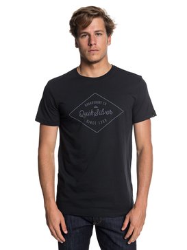 quiksilver, Classic Amethyst - T Shirt col rond pour Homme, BLACK (kvj0) Classic Amethyst - T-Shirt for Men EQYZT04779