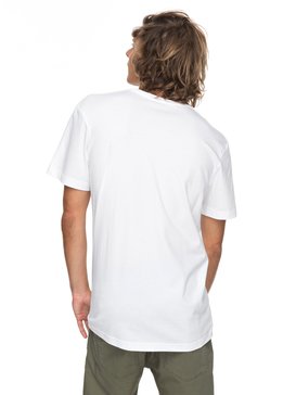 quiksilver, Classic Kahu - T Shirt col rond pour Homme, WHITE (wbb0) Classic Kahu - T-Shirt for Men EQYZT04782