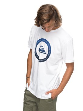 quiksilver, Classic Kahu - T Shirt col rond pour Homme, WHITE (wbb0) Classic Kahu - T-Shirt for Men EQYZT04782