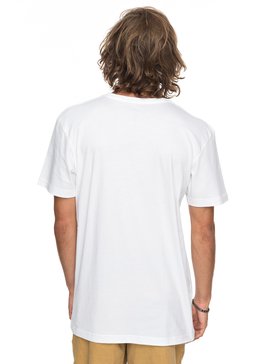 quiksilver, Classic Black Horizon - T Shirt col rond pour Homme, WHITE (wbb0) Classic Black Horizon - T-Shirt for Men EQYZT04783