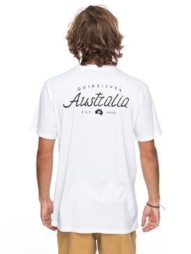 quiksilver, Classic Bering Way - T Shirt col rond pour Homme, WHITE (wbb0) Classic Bering Way - T-Shirt for Men EQYZT04788