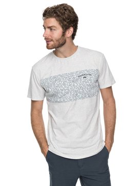 quiksilver, Cactus Falls - T Shirt col rond pour Homme, SNOW WHITE HEATHER (wbkh) Cactus Falls - T-Shirt for Men EQYZT04792