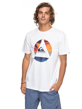 quiksilver, Classic Fluid Turns - T Shirt col rond pour Homme, WHITE (wbb0) Classic Fluid Turns - T-Shirt for Men EQYZT04893