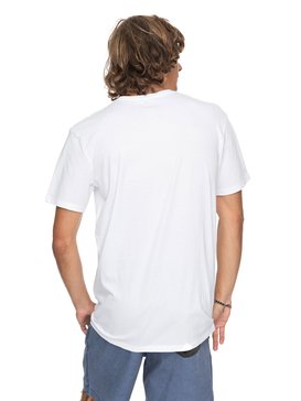 quiksilver, Classic Fin Fanatic - T Shirt col rond pour Homme, WHITE (wbb0) Classic Fin Fanatic - T-Shirt for Men EQYZT04896