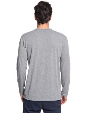 quiksilver, Double Stringer - Camiseta técnica de manga larga con UPF 30 para Hombre, MEDIUM GREY HEATHER (kpvh) Double Stringer - Technical UPF 30 Long Sleeve T-Shirt for Men EQYZT04970