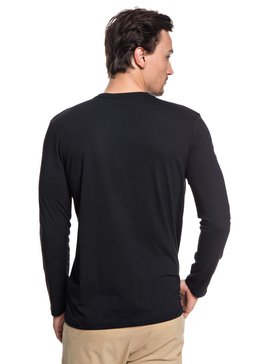 quiksilver, Double Stringer - Camiseta técnica de manga larga con UPF 30 para Hombre, BLACK (kvj0) Double Stringer - Technical UPF 30 Long Sleeve T-Shirt for Men EQYZT04970